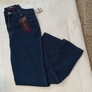 Gloria Vanderbilt Amanda jeans with polka dots